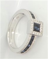 Ring Giorgio Visconti Woman in Gold Zaffiro 0.99 Ct AB14700Z-14 - AB14700Z-14